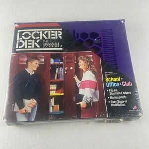 Vintage Locker Dek Adjustable Locker Shelf Purple School Office Club NOS